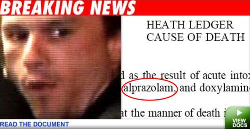Heath Ledger halálának oka - orvosi jelentés.
